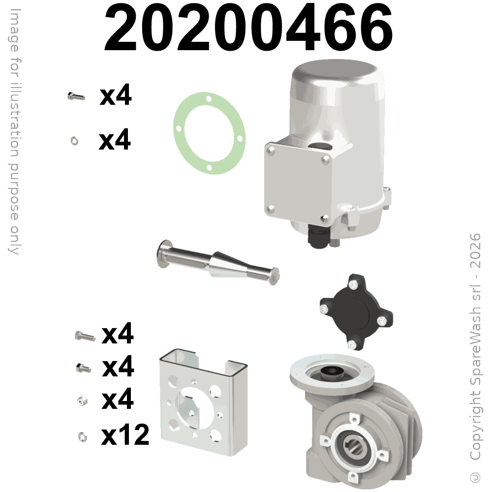 [20200466] MOTORIDUTTORE 0,18KW I:20 66RPM 230-400V 50HZ