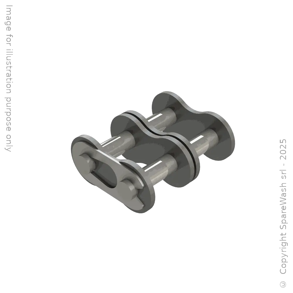 GIUNZIONE CATENA DOPPIA (ISO 08 B2) 1/2X5/16 ACCIAIO