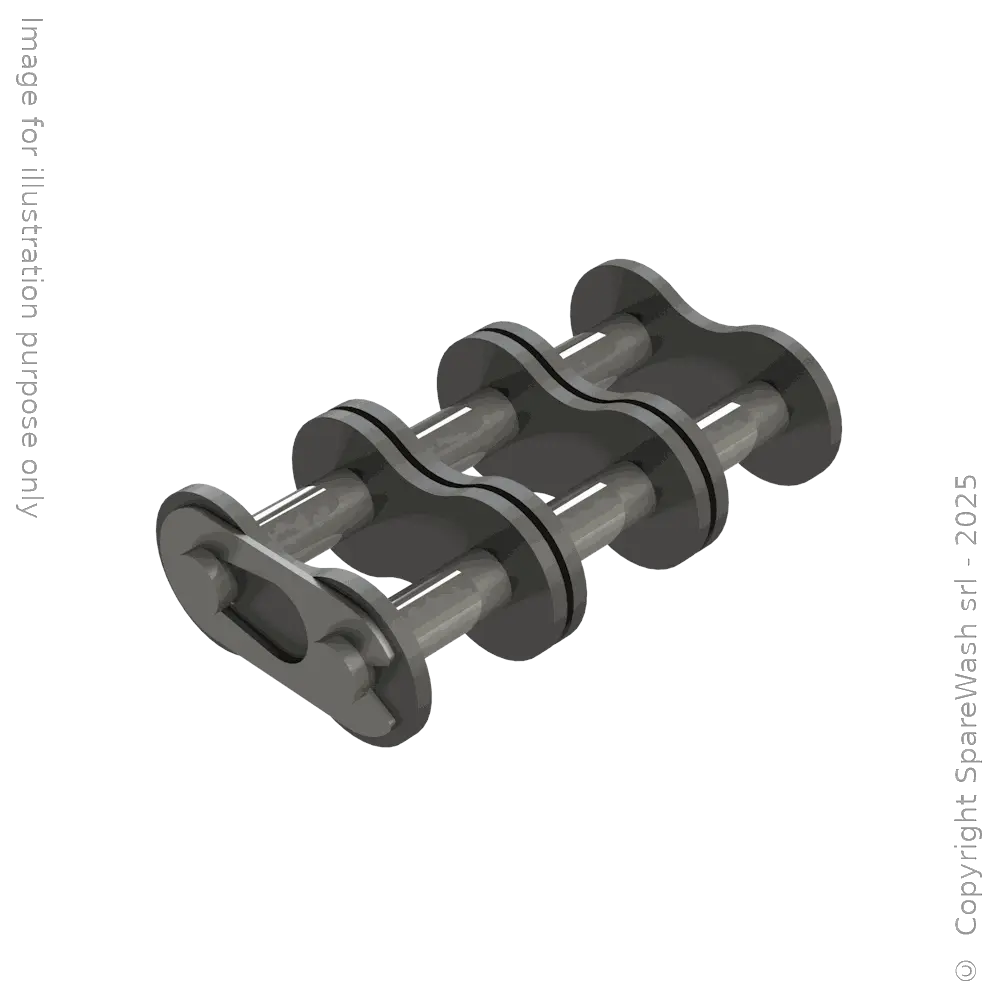 GIUNZIONE CATENA A RULLI TRIPLA (ISO 08 B3) 1/2X5/16 ACCIAIO