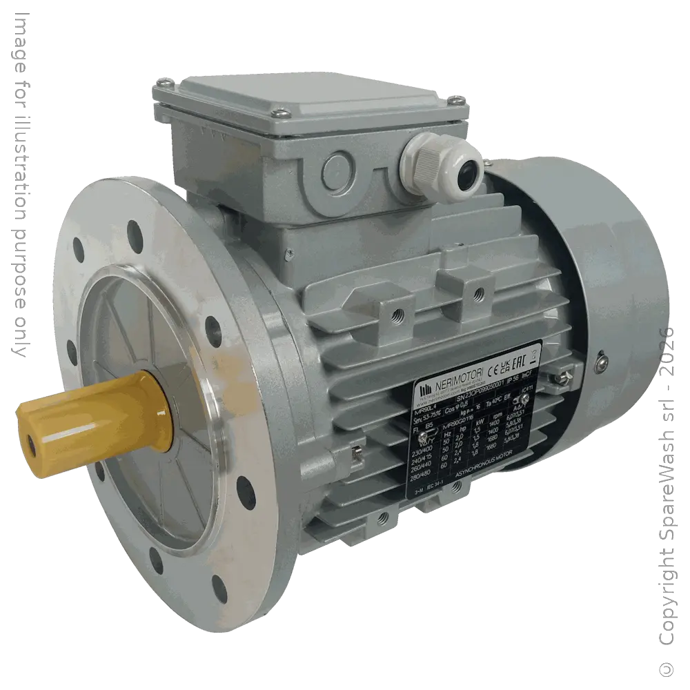 MOTEUR 1,5KW 90G B5 4P 230-400V 50HZ IP56 CV