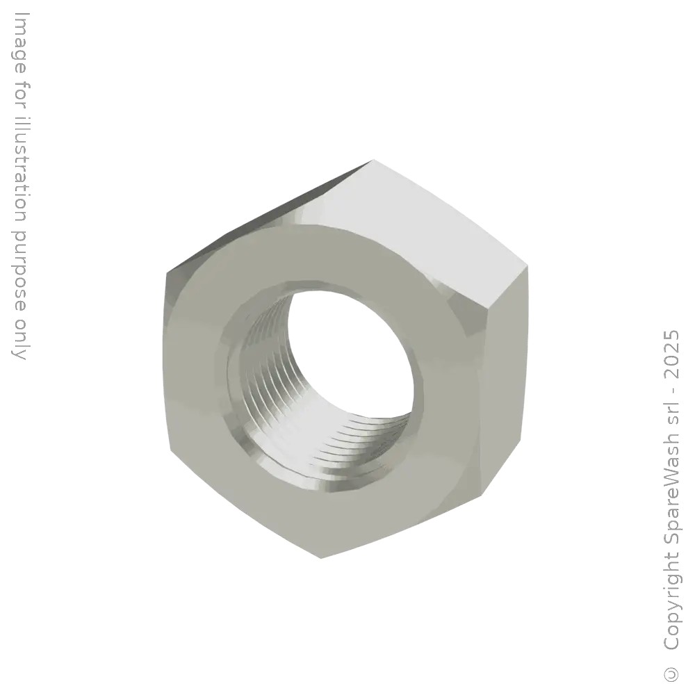 HEXAGON NUT HIGH PROFILE M18X1,5 GALVANIZED