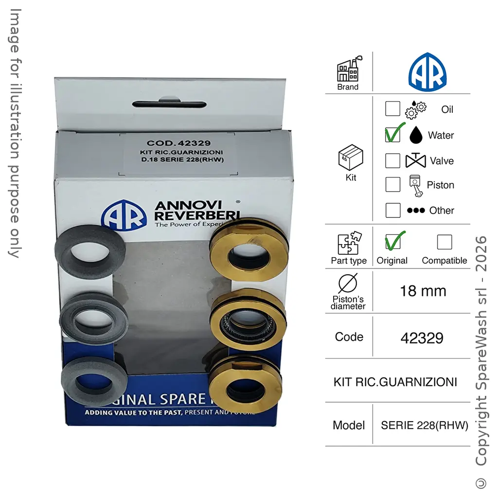 WATER SEAL KIT ANNOVI REVERBERI [KIT 42329]