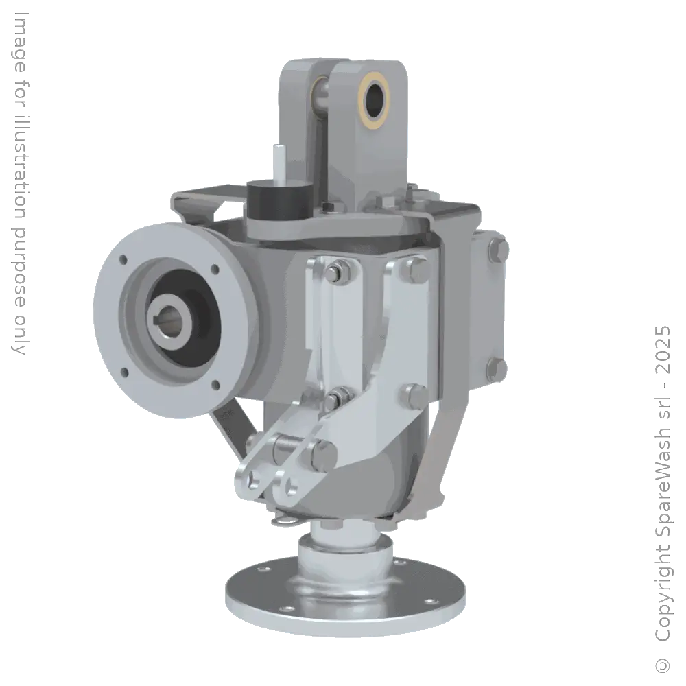 [20101541] WORM GEARBOX CHIARAVALLI CH 06 I:12 P80B14 CUSTOM MADE SHAFT