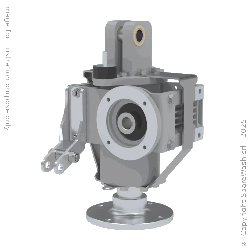 [20101534] WORM GEARBOX CHIARAVALLI CH 06 I:12 P80B14 CUSTOM MADE SHAFT