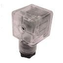 CONNETTORE QUADRATO PER BOBINA CON LED 24V