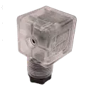 [19900216] SQUARE CONNECTOR FOR COIL WHITH LED 24V