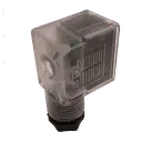 [19900223] CONNETTORE RETTANGOLARE PER BOBINA CON LED 24V