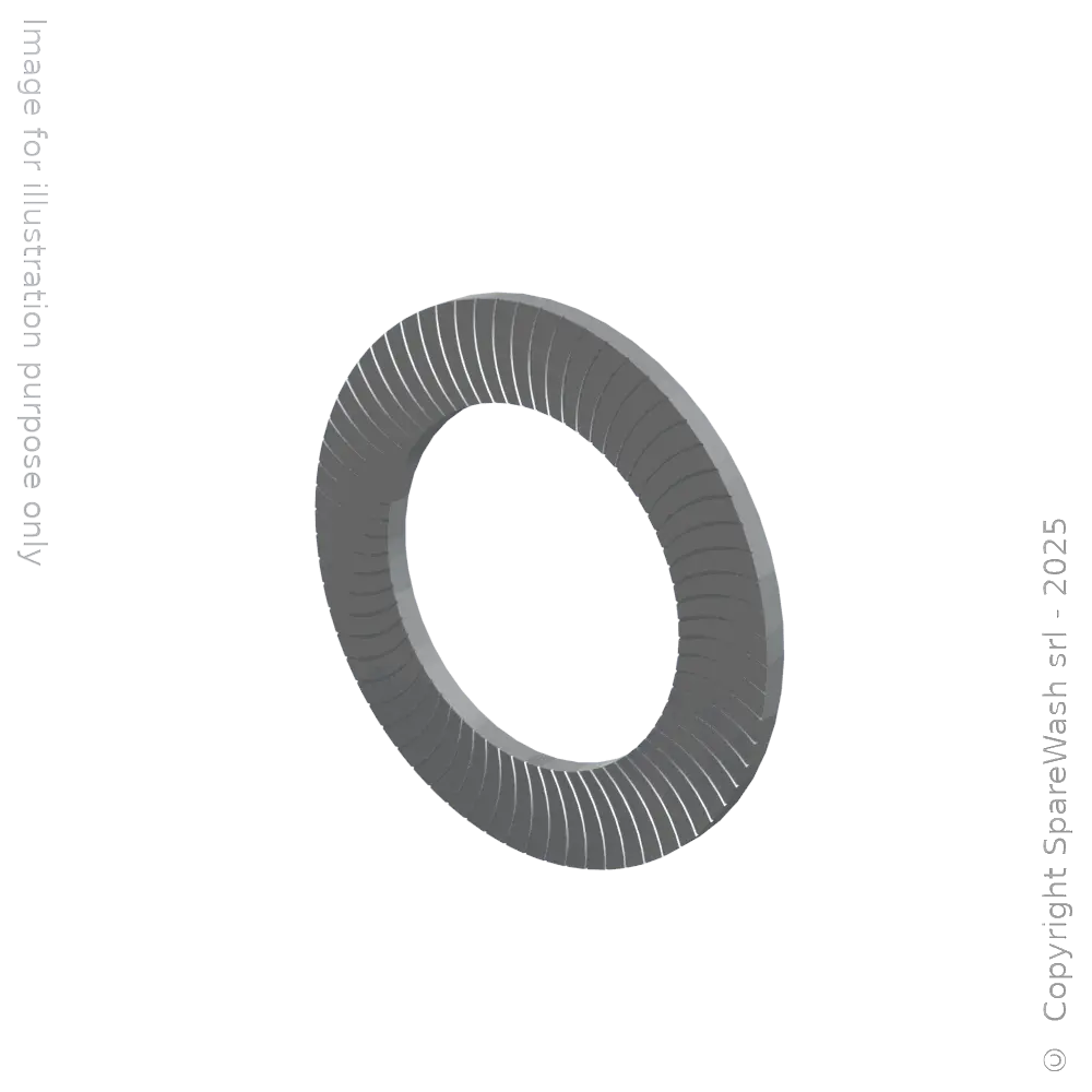 [90401244] KNURLED WASHER D6 GALVANIZED