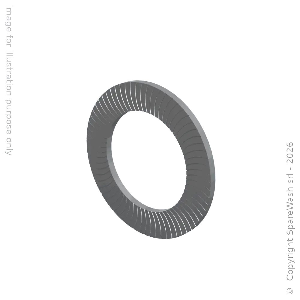KNURLED WASHER D6 STAINLESS STEEL