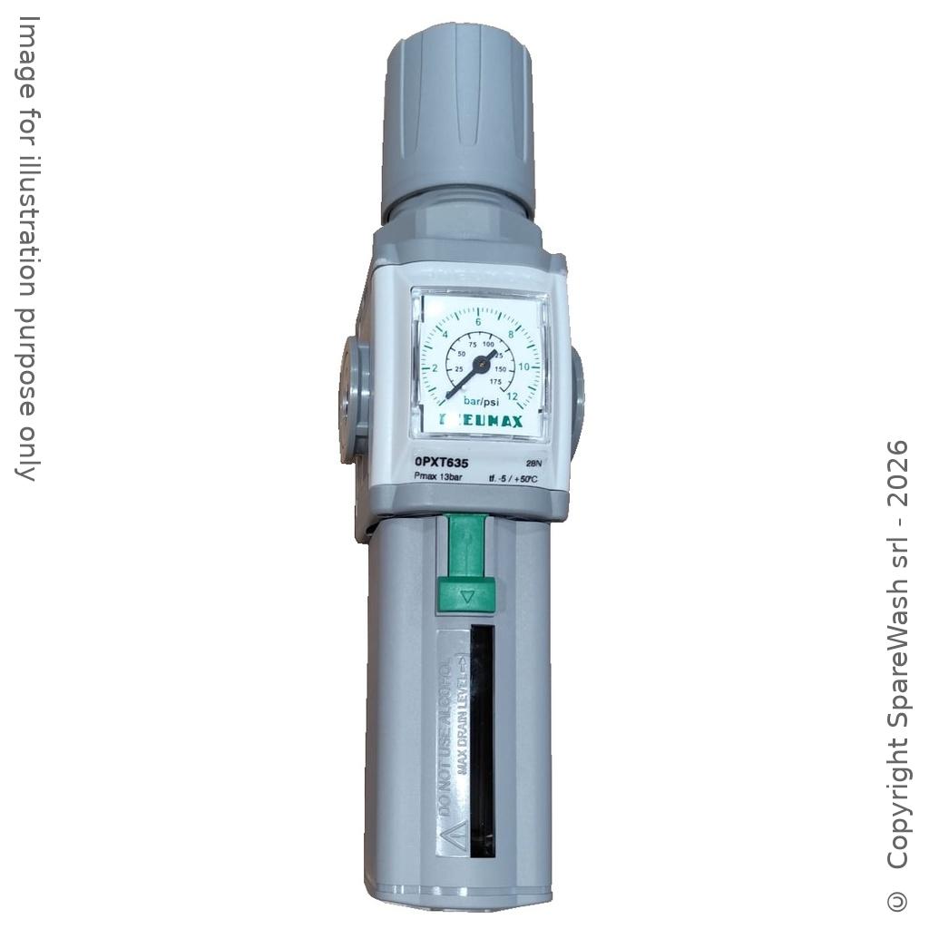 [70400144] FILTRO-REGOLATORE DI PRESSIONE 0-12BAR G1/4 + MANOMETRO