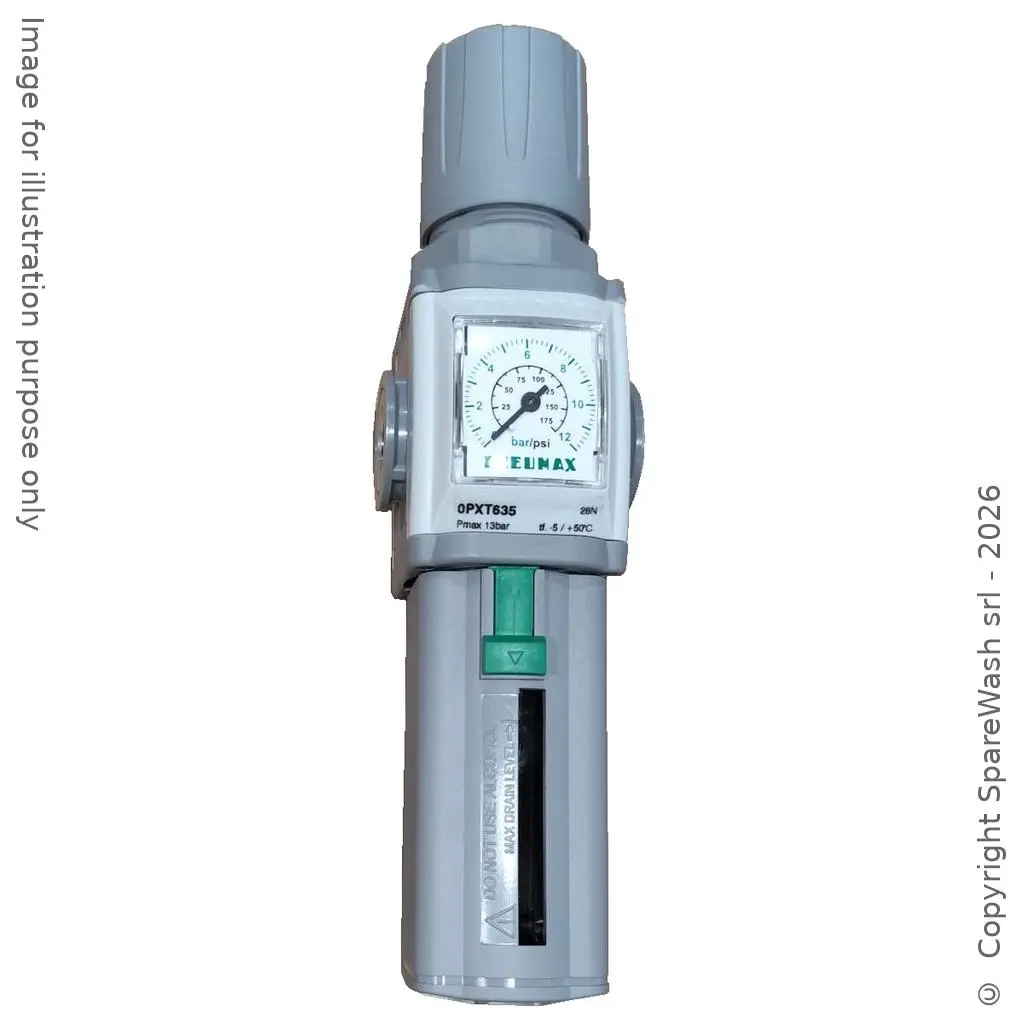 FILTRO-REGOLATORE DI PRESSIONE 0-12BAR G1/4 + MANOMETRO