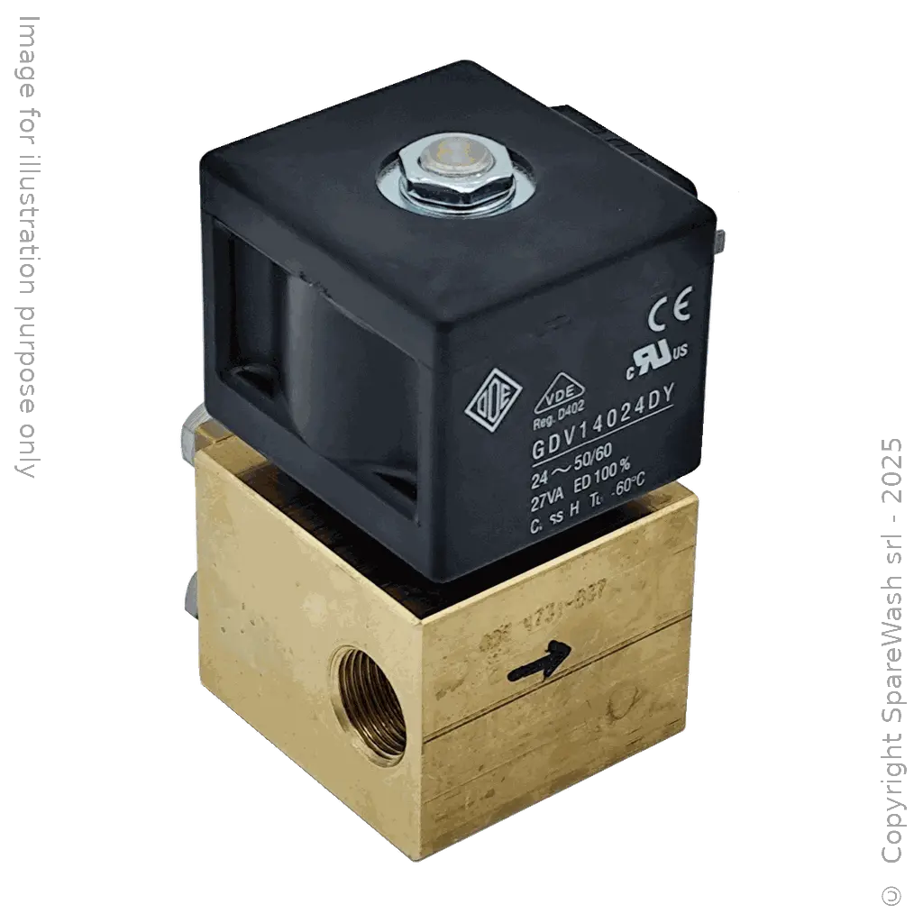 ELETTROVALVOLA ALTA PRESSIONE 2/2 G3/8 24VAC PTFE NC 150BAR 