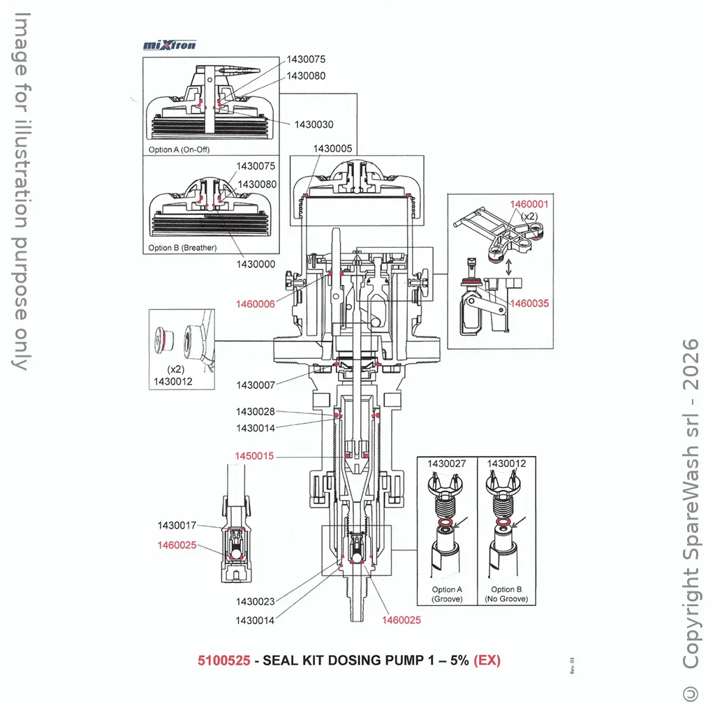 KIT DE JOINT 1-5% VITON EXTREME