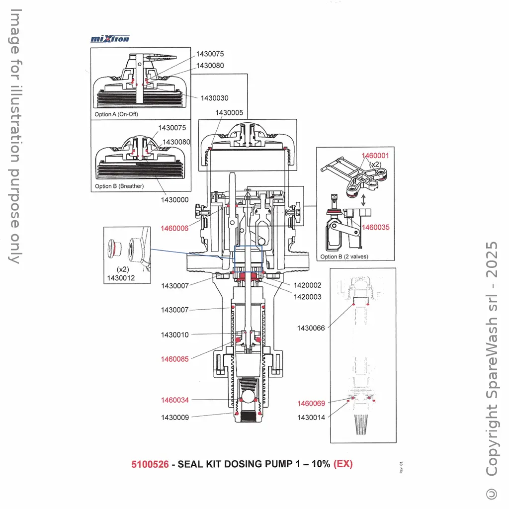 SEAL KIT 1-10% VITON EXTREME