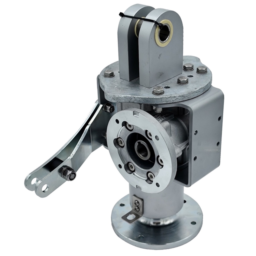 [20101725] WORM GEARBOX TRANSTECNO CWT 050 I:12 P80B14 CUSTOM MADE SHAFT