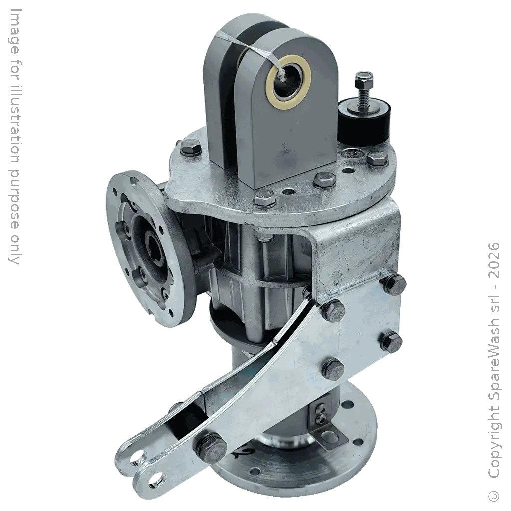 SCHNECKENGETRIEBE TRANSTECNO CWT 050 I:12 P80B14 NACH MAß ANGEGERTIGTE WELLE