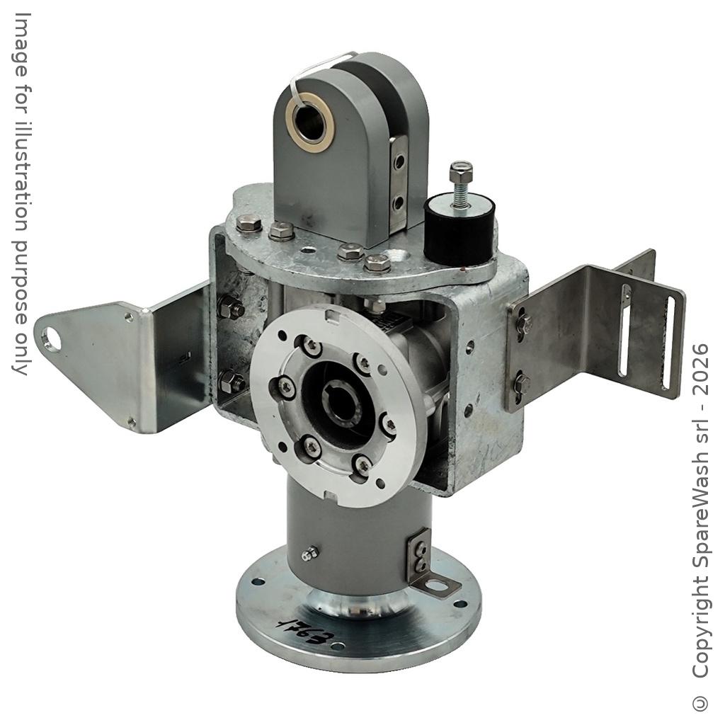 WORM GEARBOX TRANSTECNO CWT 050 I:12 P80B14 CUSTOM MADE SHAFT