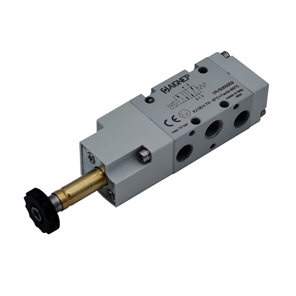 ELECTROVÁLVULA NEUMÁTICA MONOESTABLE 5/2 G1/8