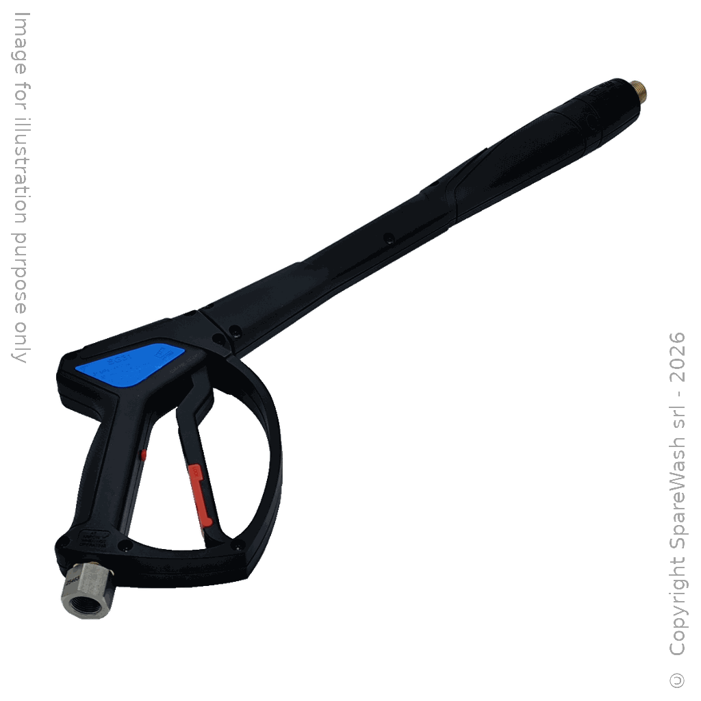 [61600263] PISTOLA PERDENTE CON LEVA G3/8 GIREVOLE + LANCIA SCHIUMA L375 M18