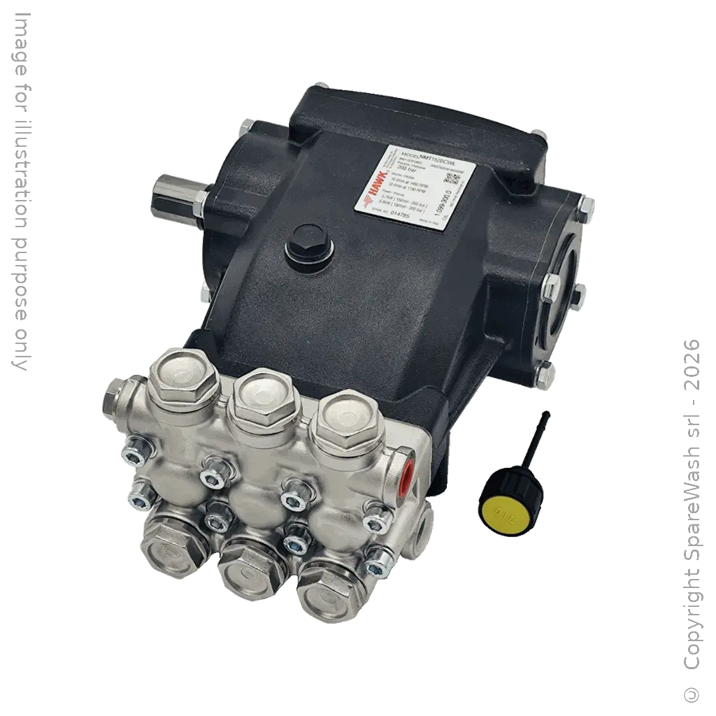 POMPE HAUTE PRESSION HAWK NMT 1520 CWL 1450RPM 15L/M 200BAR
