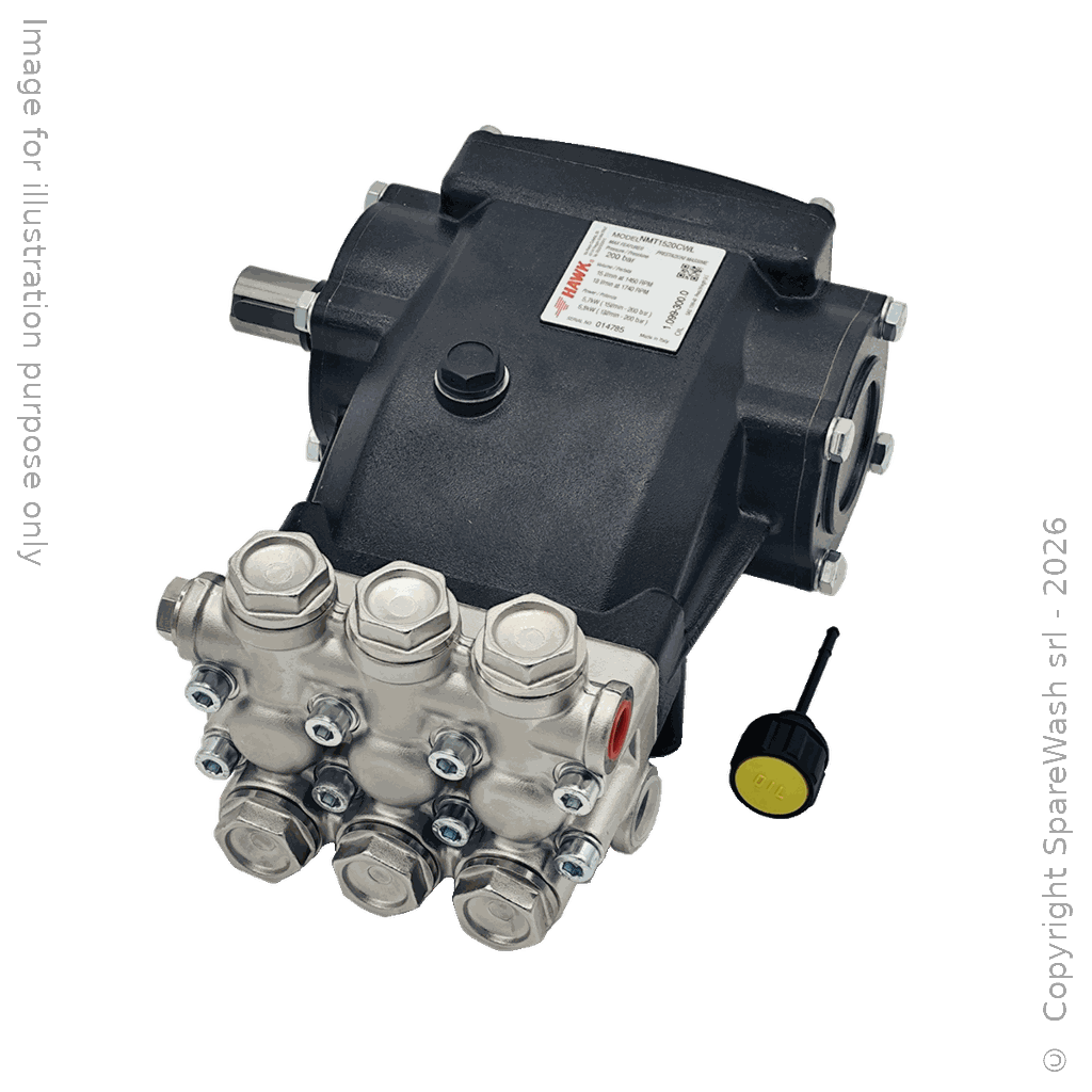 [60200723] POMPE HAUTE PRESSION HAWK NMT 1520 CWL 1450RPM 15L/M 200BAR
