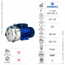 POMPA CENTRIFUGA DI RILANCIO LOWARA CA70/45 1,1KW 400V