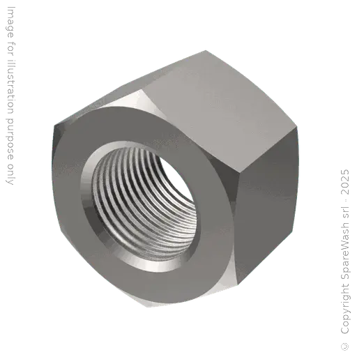 [90400612] HEXAGON NUT HIGH PROFILE M16 STAINLESS STEEL