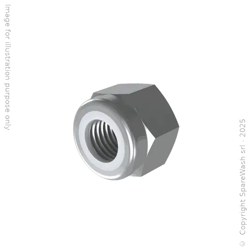 [90400681] SELF-LOCKING NUT HIGH PROFILE M8 GALVANIZED