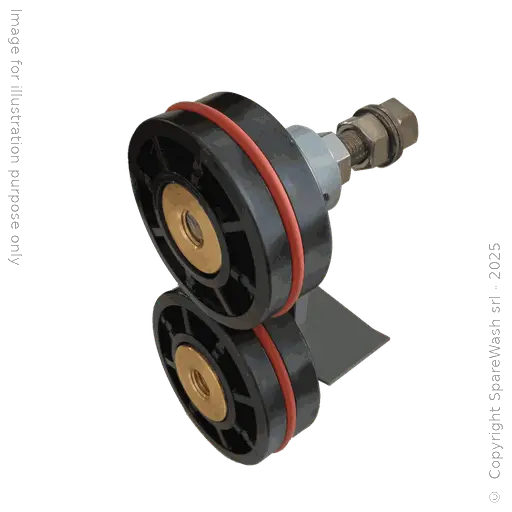 [30300040] GRUPPO RUOTE SPAZZOLA ORIZZONTALE