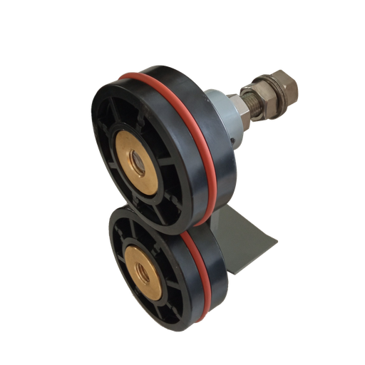 [30300040] GRUPPO RUOTE SPAZZOLA ORIZZONTALE