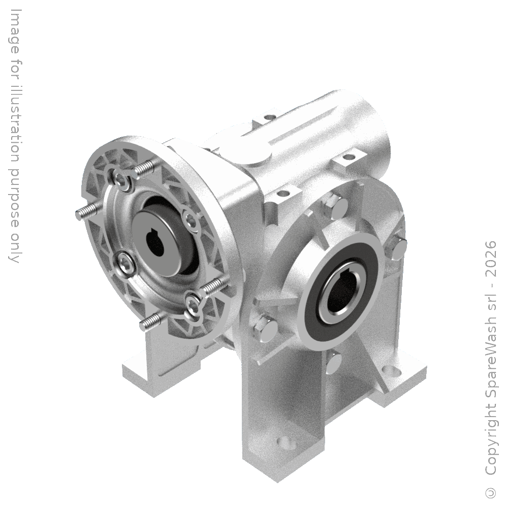 WORM GEARBOX STM RMI 40S I:70 P63B14 HOLLOW SHAFT D19 | Sparewash