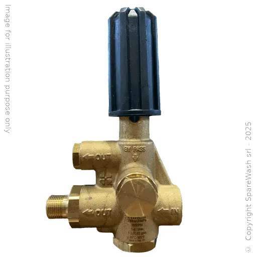 [61100022] VALVOLA BY-PASS 200BAR 41L/M G3/8 HM
