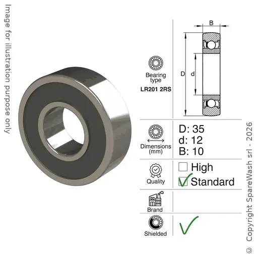 [21000201] RODAMIENTO LR201 2RS 
