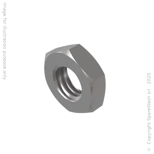[90400711] HEXAGON NUT LOW PROFILE M8 STAINLESS STEEL