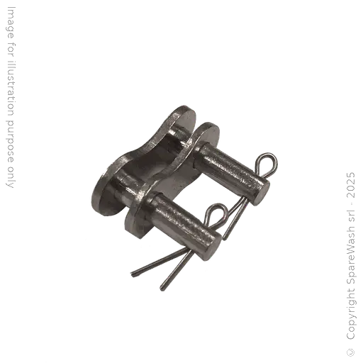 [20700119] GIUNZIONE CATENA SEMPLICE (ISO 08 B1) 1/2X5/16 INOX