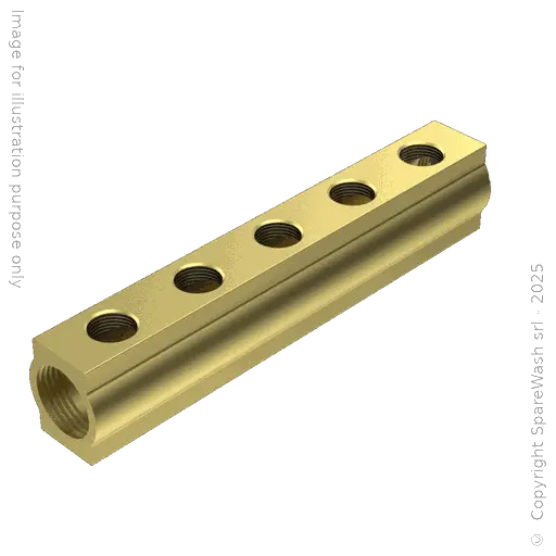 [60900029] MANIFOLD BRASS - INLET 2XG3/4 - OUTLET 5XG3/8