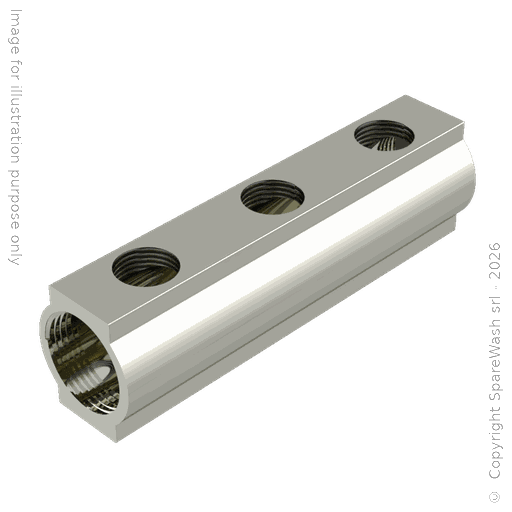 [60900043] COLECTOR LATÓN - ENTRADA 2XG1 - SALIDA 3XG1/2