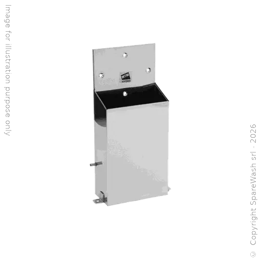 [61600096] PORTASPAZZOLA A PAVIMENTO/PARETE INOX