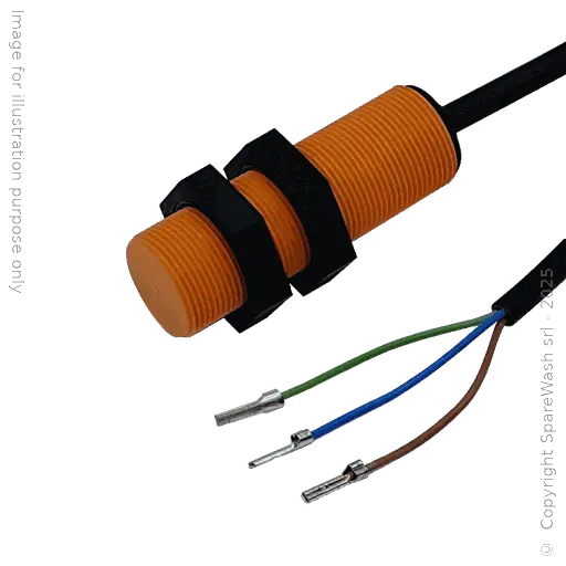 [10300015] SENSORE INDUTTIVO D18 L54 NO/NC - CAVO 10M - 8MM PNP/NPN 10/36VDC