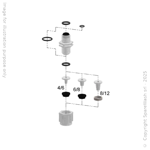 [40300566] SAUG/DRUCKVENTIL G3/8 ROHR 4/6 EPDM