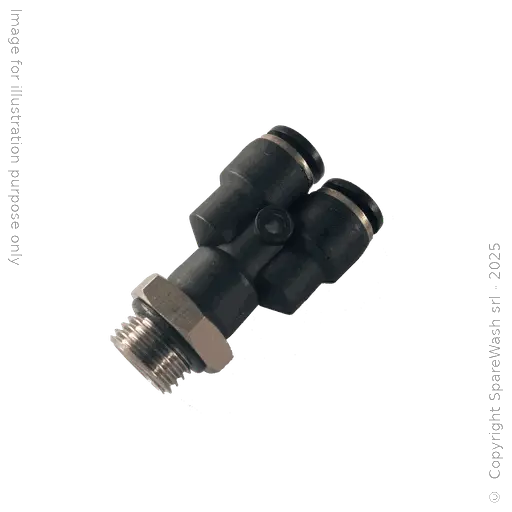[70500653] FITTING Y G1/4 HOSE D6