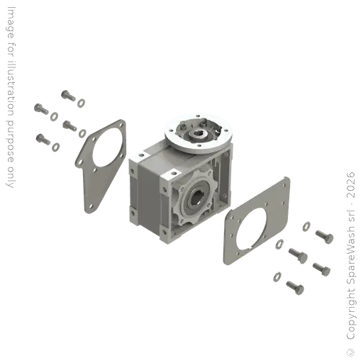 [20101008] WORM GEARBOX CHIARAVALLI CHM 050 I:10 P71B14 HOLLOW SHAFT D25 + BRACKET