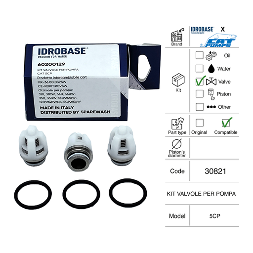 [60200129] KIT VALVOLE PER POMPA CAT 5CP