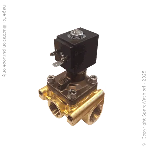 [60400079] ÉLECTROVANNE MODULAIRE HAUTE PRESSION 2/2 G3/4 + G1/2 24VDC NC 100BAR