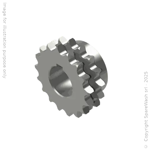 [20700171] PIGNONE DOPPIO Z17 1/2X5/16