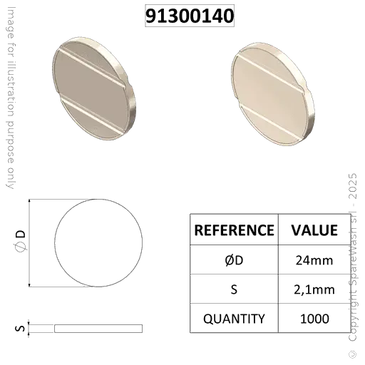 [91300140] TOKEN CECCATO D24 MODEL 4T X1000