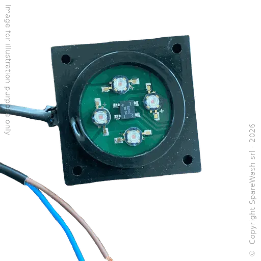 [10900079] LED LAMPE 60X60 ROT 24VDC