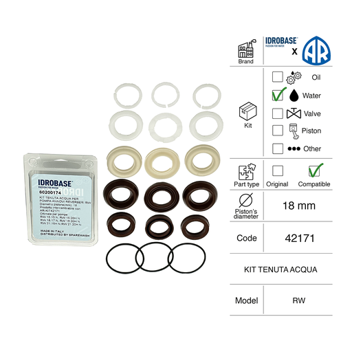 [60200174] WATER SEAL KIT ANNOVI REVERBERI [KIT 42171]