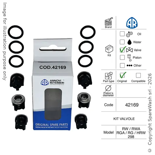 [60200198] KIT DE VÁLVULAS ANNOVI REVERBERI [KIT 42169]