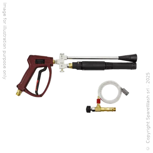[61600140] KIT PISTOLA + INIETTORE + LANCIA DOPPIA M22X1,5 L360